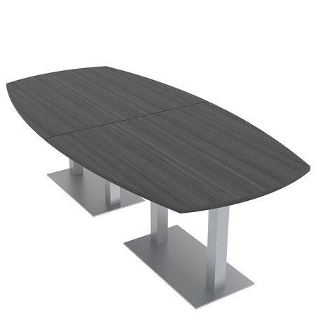 Skutchi Designs 45 in W, 96 in L, 29 in H, Engineered Wood Top, Grey HAR-ABOT-46X92-DOU-ASIANNIGHT